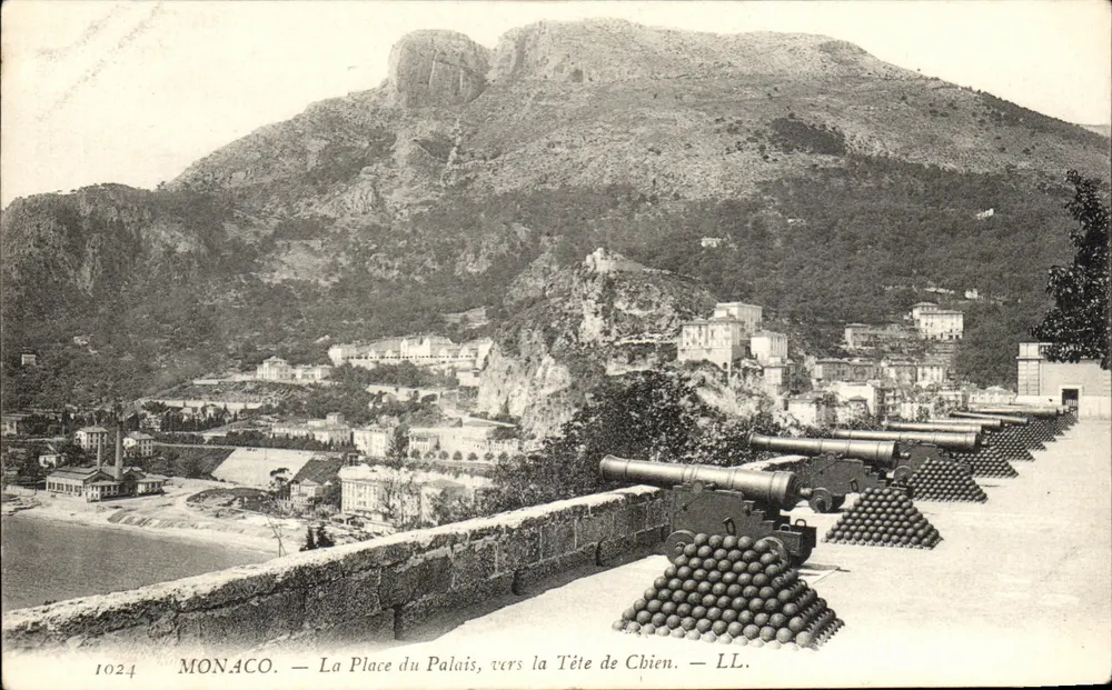 Monaco — Place du Palais, Richtung Tête de Chien — LL. n° 1024 - Vorderseite