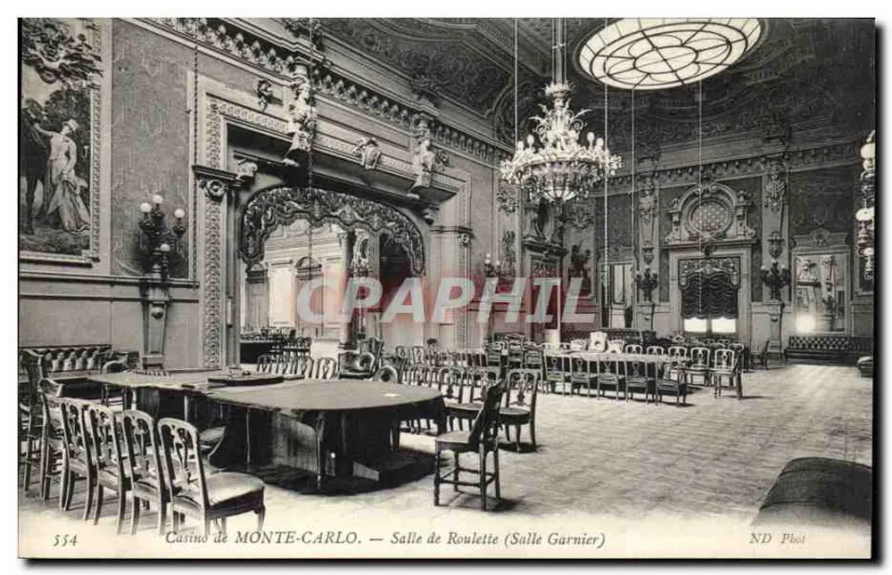 Casino de MONTE-CARLO — Roulette-Saal (Salle Garnier) — ND Phot - Vorderseite