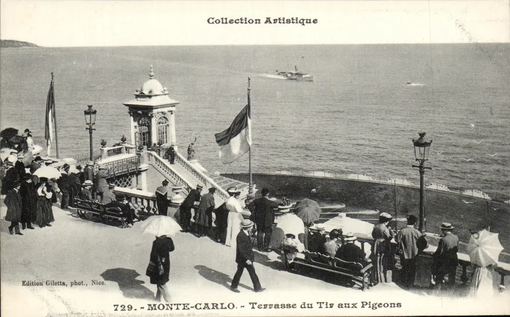 Monte-Carlo — Terrasse des Taubenschusses — Giletta-Ausgabe, Foto. Nice, Nr. 729 - Vorderseite