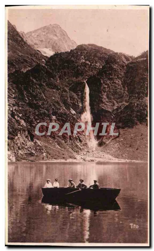 See Oss und Pic Queyrat — Die Große Wasserfall — Verlag Frères, Bordeaux - Vorderseite