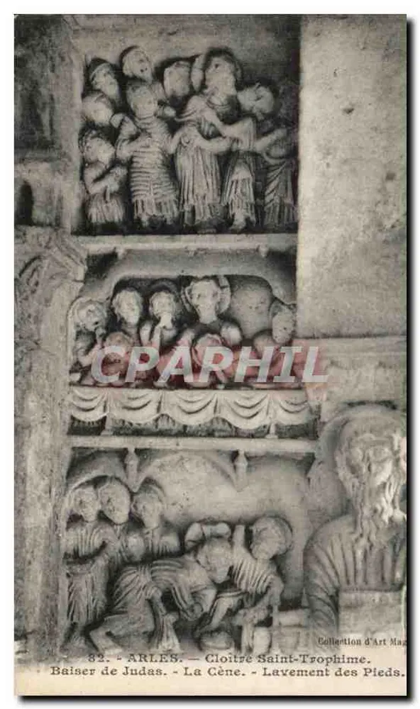 Arles — Kloster Saint-Trophime — Das Letzte Abendmahl und das Waschen der Füße — Collection d'Art Mag - Vorderseite