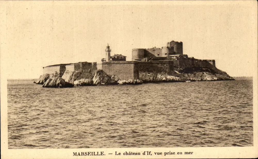 Marseille — Der Schloss If, Ansicht vom Meer - Vorderseite