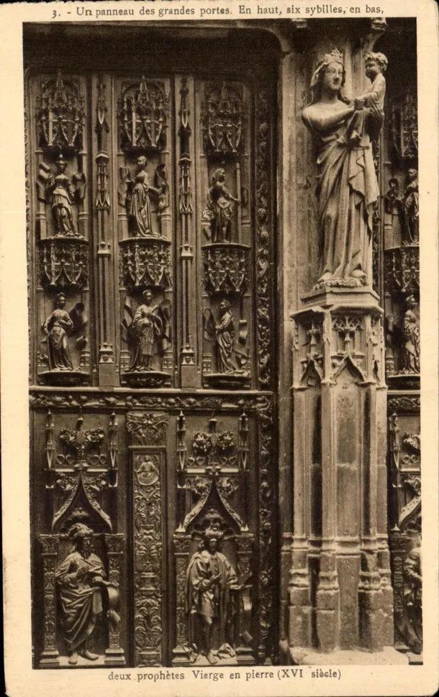 Ein Panel der großen Türen — Sechs Sybilen oben, zwei Propheten unten — A. Tomasi, Verleger (Korsika) - Vorderseite
