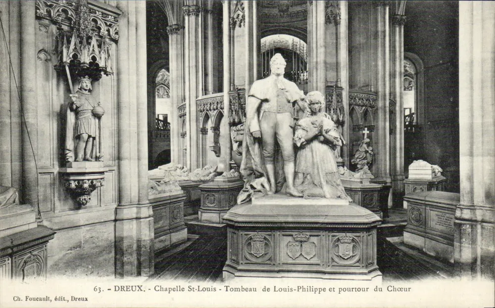 Kapelle Saint-Louis - Grabmal von Louis-Philippe und Umgebung des Chors — Ch. Foucault, Verlag, Dreux - Vorderseite