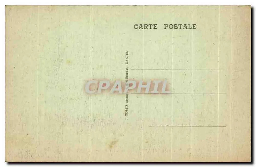 Ste-ANNE-D'AURAY (Morbihan) — A Basílica (Efeito de Noite) — J. Nozaïs, Nantes - Verso