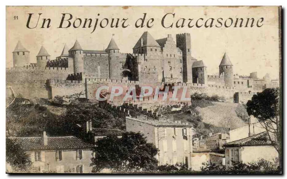 Carcassonne — Vista do castelo — K.R.B. n°11 - Frente
