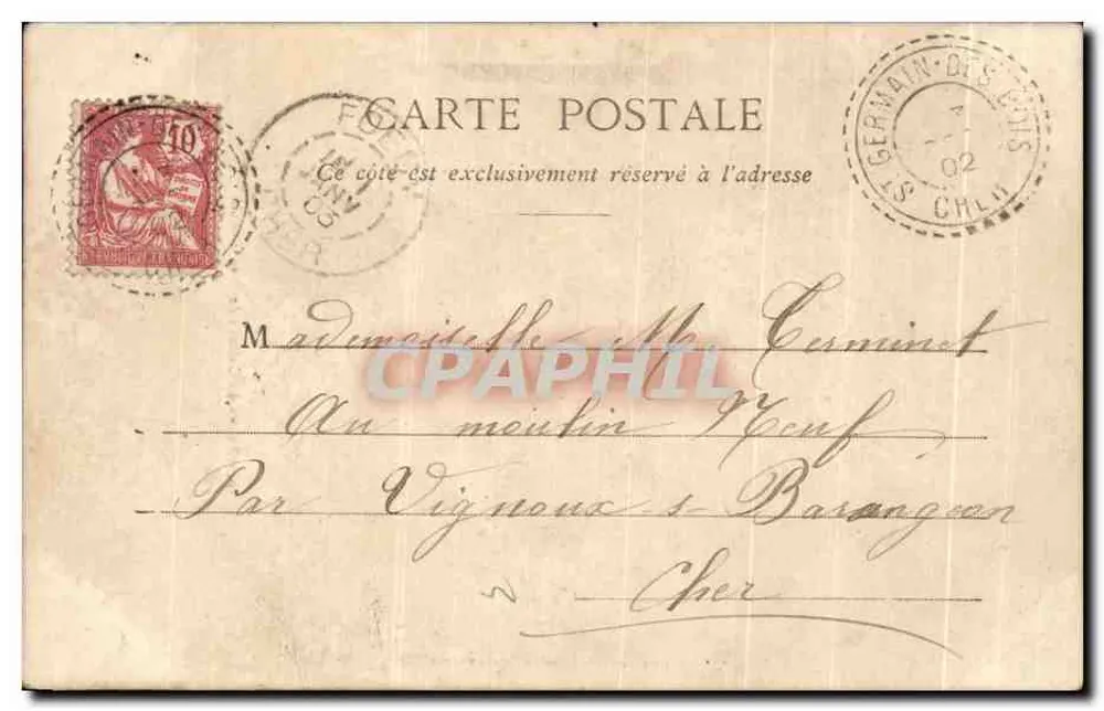 Dorby - Ruínas do Castelo de Bois-sir-Amé — Editor F. Brunet et fils, n°10 - Verso
