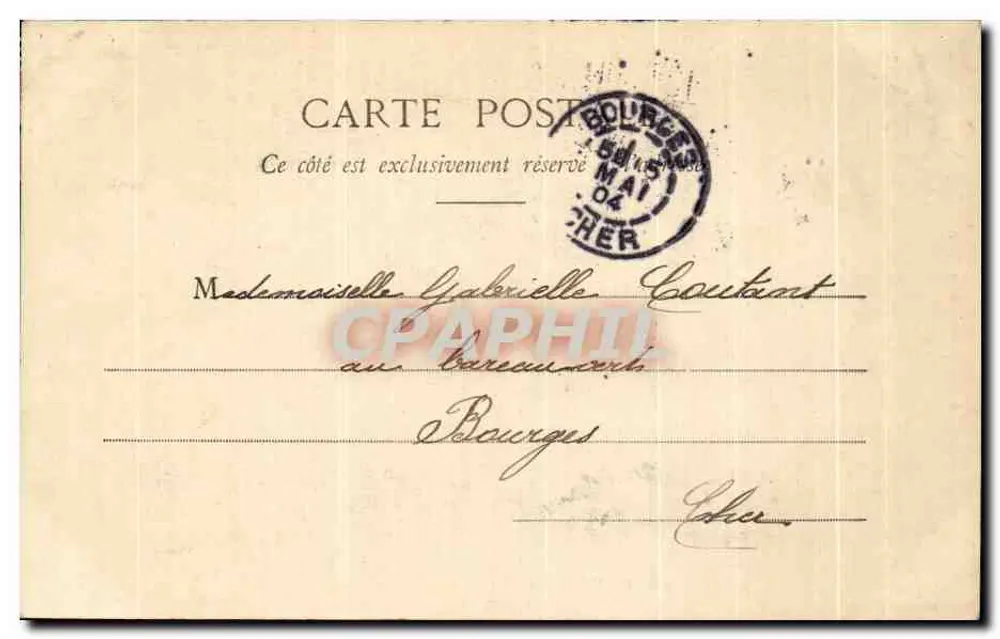 Castelo-Chinon (Nièvre) — A Estação — L. Girard, editor, Castelo-Chinon - Verso