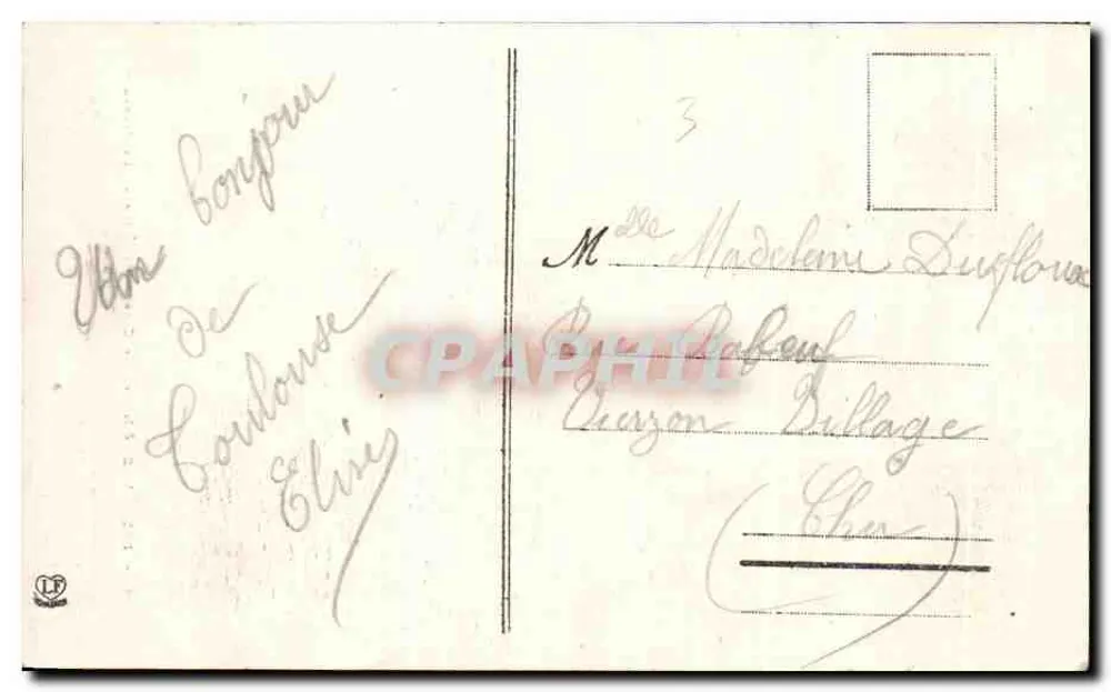 Toulouse — Hotel de Clary, auch als 'Hotel de Pierre' bekannt — Verlag: Labouche frères, Nr. 4 - Rückseite