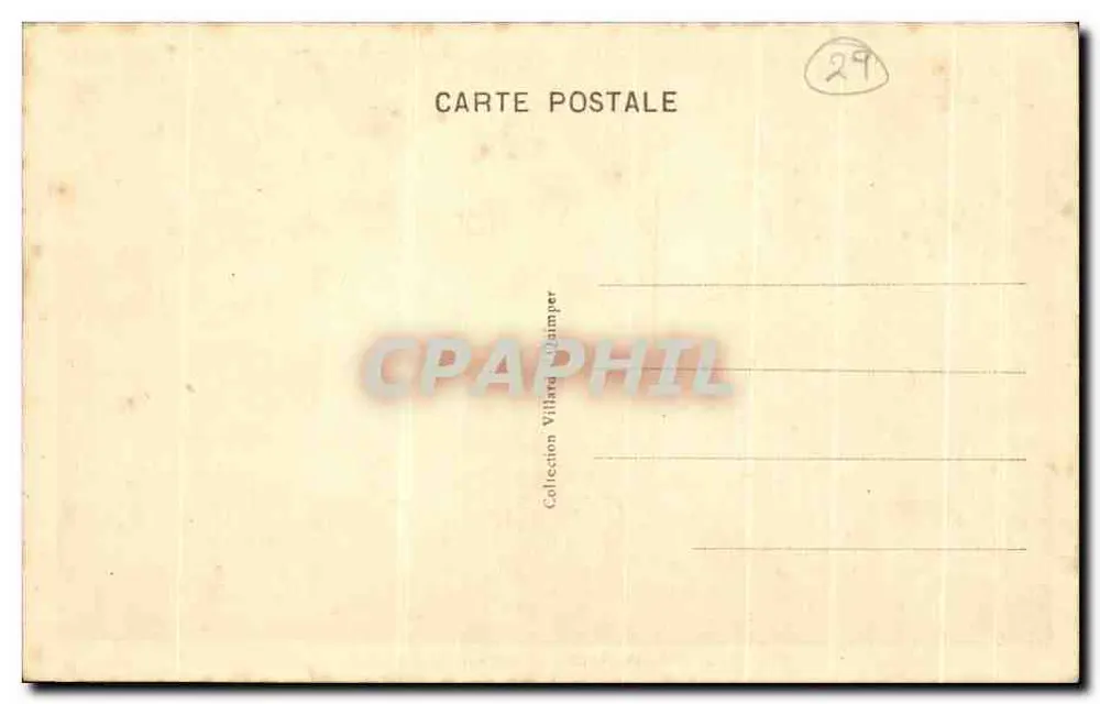 Quimper - O Velho Convento — JOB, n° 7277 - Verso
