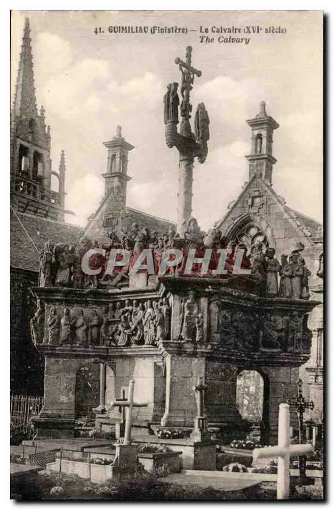 Guimiliau (Finistère) — Der Calvary (16. Jahrhundert) - Vorderseite