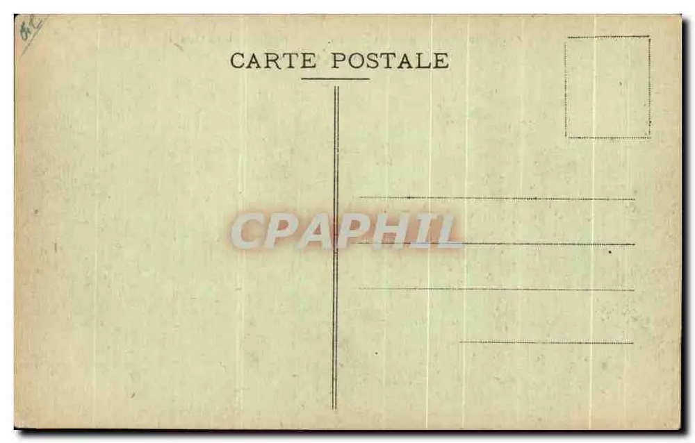 Cité de Carcassonne — Vue générale du Nord-Ouest — Phot. E. Bondière, Imp.-Éditeur - Rückseite