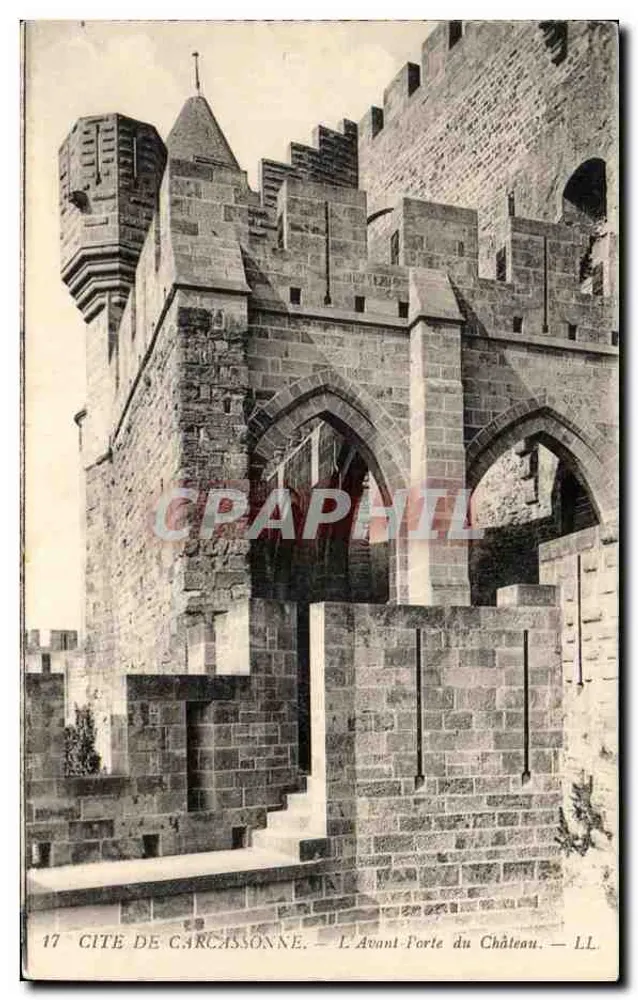 Cité de Carcassonne — Die Pforte des Schlosses — LL - Vorderseite