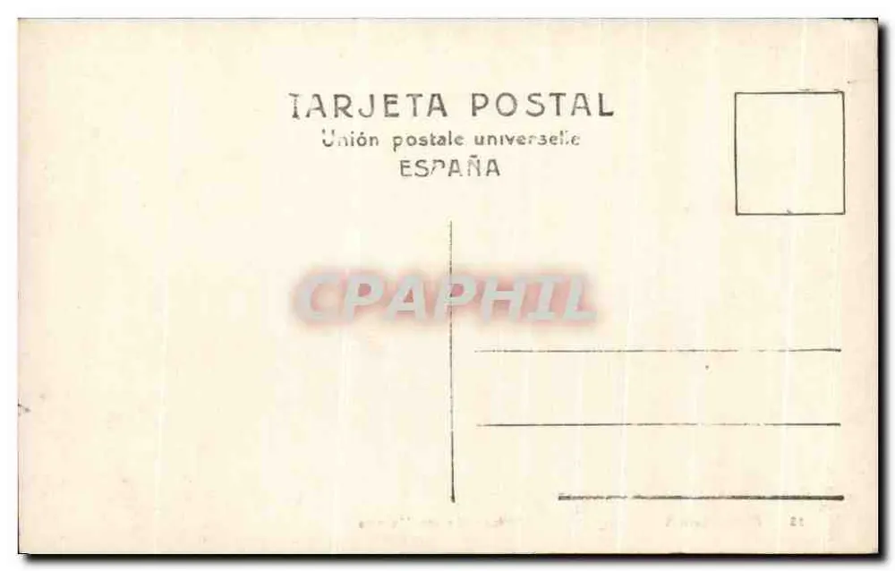 Puigcerdà — Praça dos Heróis — Union Postale Universelle - Verso