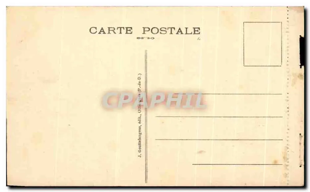Royat — Panoramablick auf Royat und Clermont-Ferrand — G. D'O. Nr. 1193 - Rückseite