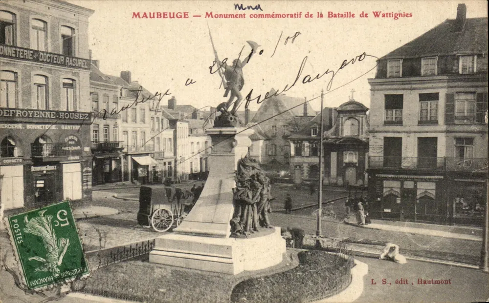 Maubeuge — Gedenkmonument der Schlacht von Wattignies — L. S., Verlag Hautmont - Vorderseite