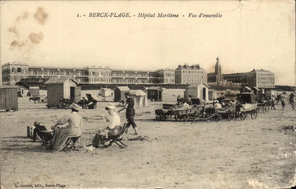 Berck-Plage - Hôpital Maritime - Vue d'ensemble — L. Journe, édit. Berck-Plage - Vorderseite