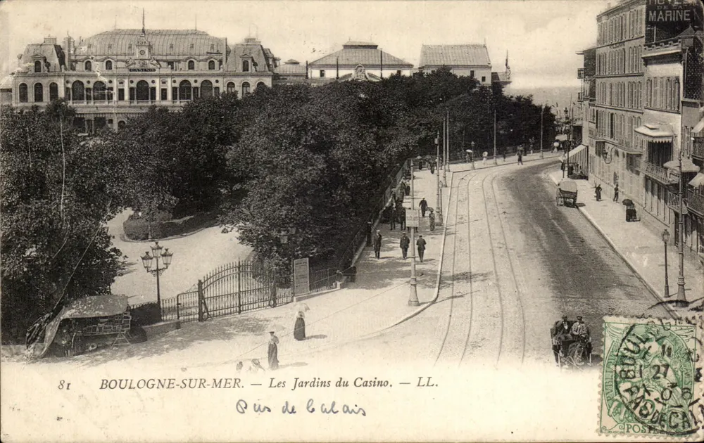 Boulogne-sur-Mer — Die Gärten des Casinos — LL. - Vorderseite