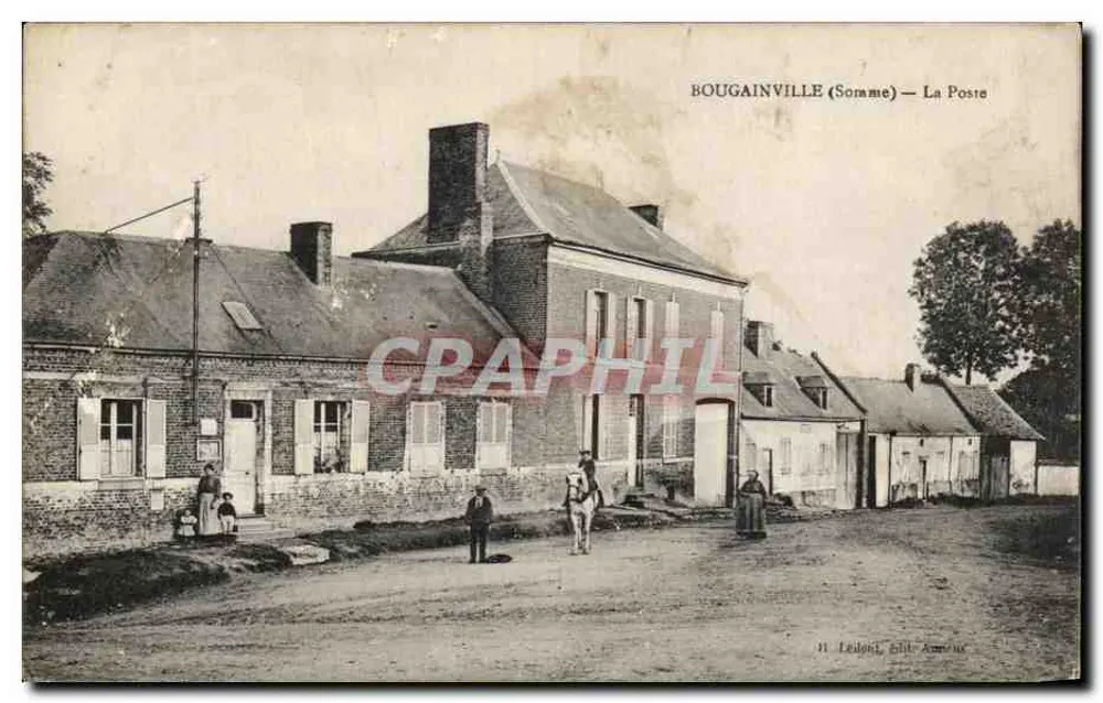 Bougainville (Somme) — Postamt — H. Ledon, Verlag Amouroux - Vorderseite
