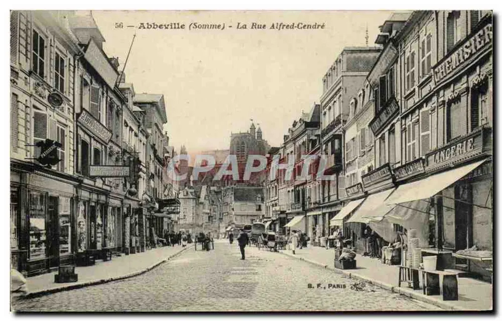 Abbeville (Somme) - A Rue Alfred-Cendré — B. F., Paris, n°56 - Frente