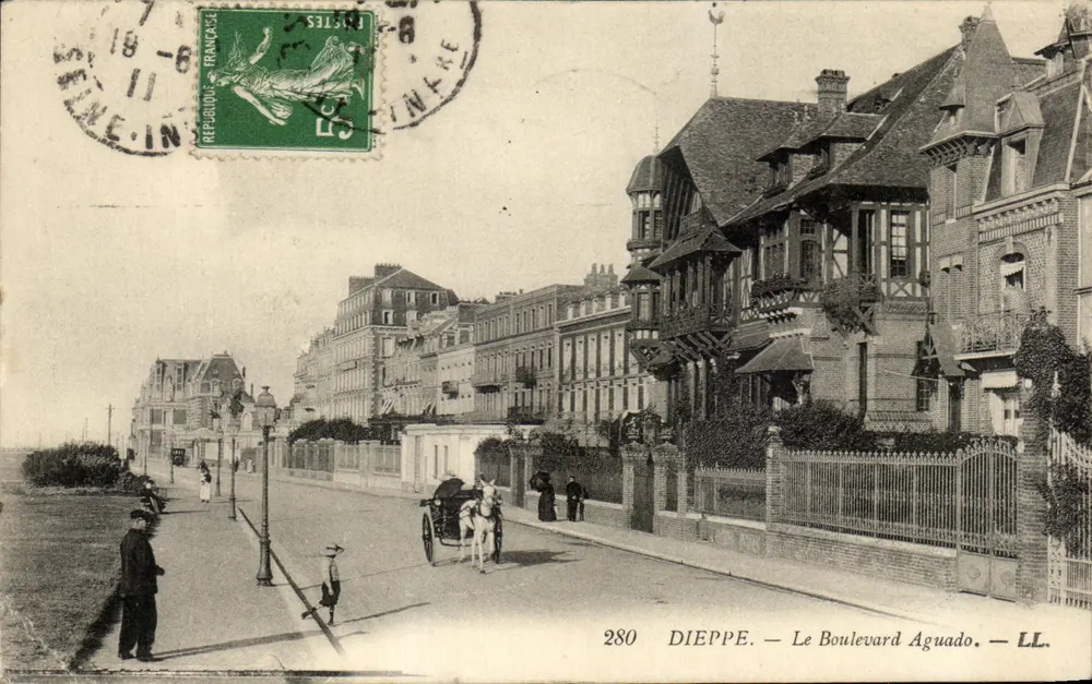 Dieppe — O Boulevard Aguado — LL. n°280 - Frente