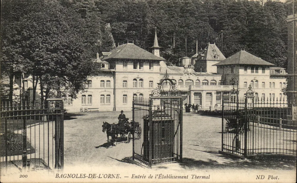 Bagnoles-de-l'Orne — Eingang zum Thermalbad — ND Pbot. - Vorderseite