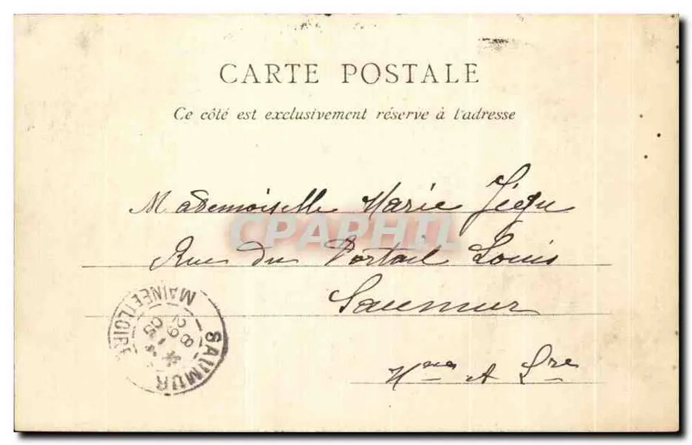 Alençon — Rue de Bretagne — Antike Ansichtskarte Paris - Rückseite