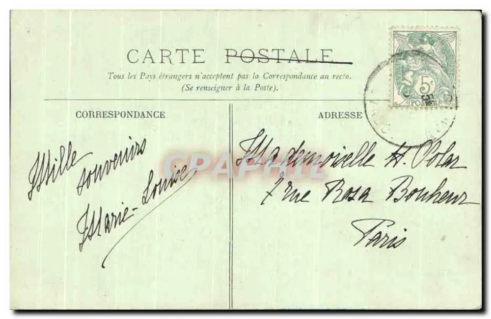Caen — Rua e a Igreja de São Pedro — LL, n°38 - Verso