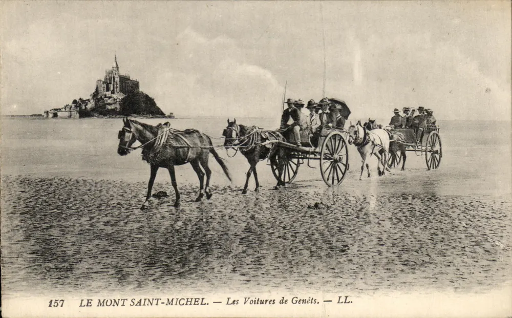 Mont Saint-Michel — Die Genêts-Kutschen — LL. — N° 157 - Vorderseite