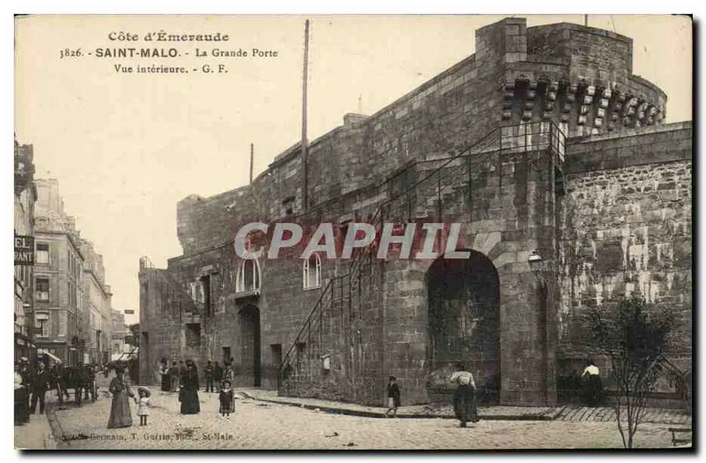 Saint-Malo - Die Große Pforte - Innenansicht - G.F. - Vorderseite