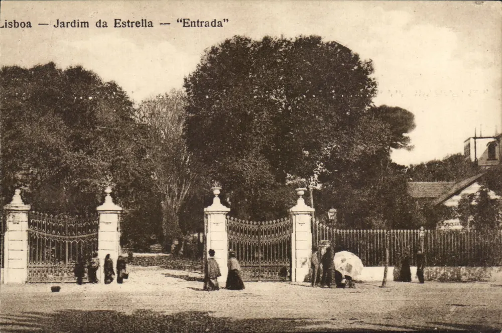 Lisboa — Jardim da Estrella — Entrada — éditeur non visible - Awers