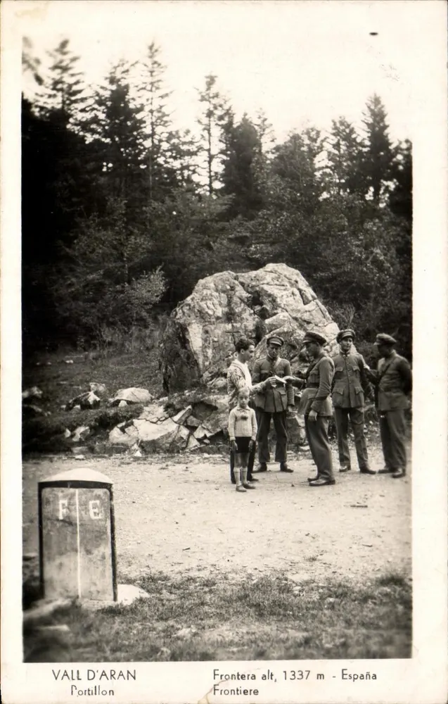 Vall d'Aran — Portillon, fronteira espanhola a 1337 m — editor FE - Frente