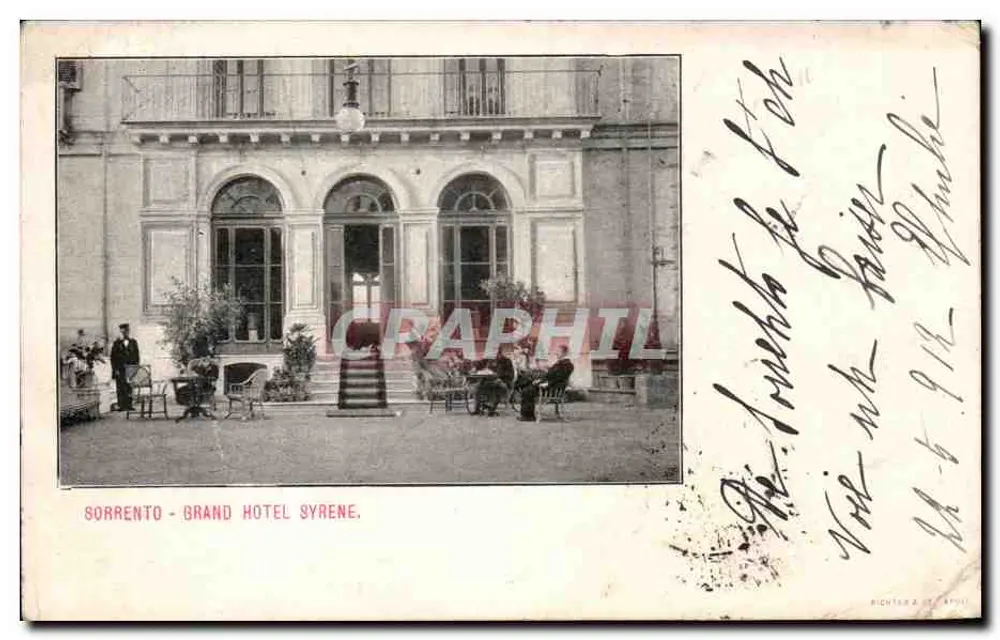Sorrento — Grand Hôtel Syrène — éditeur RICHTER & CIE - Recto