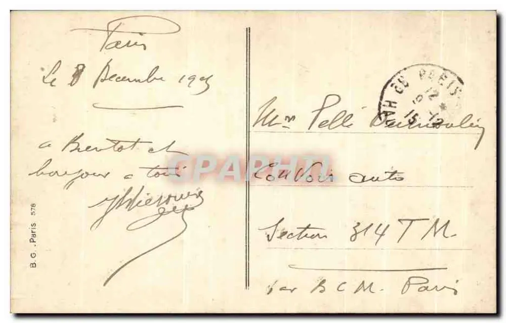 Augen-Make-up — A. Léon Chauvin — B.G. Paris 578 - Rückseite