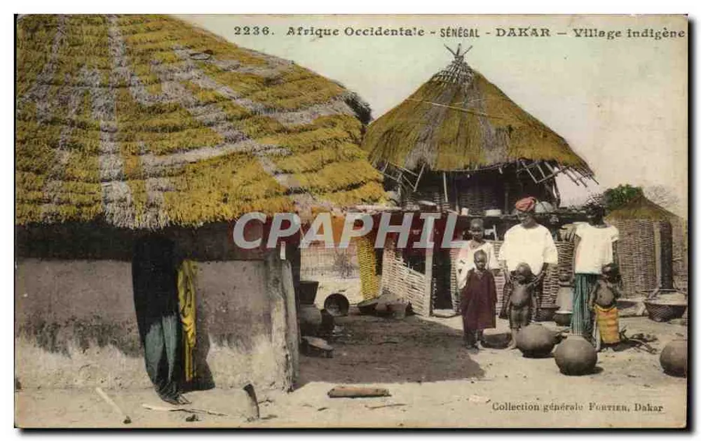 Indigene Siedlung — Dakar — Senegal — Collection générale Fontier, Dakar - Vorderseite