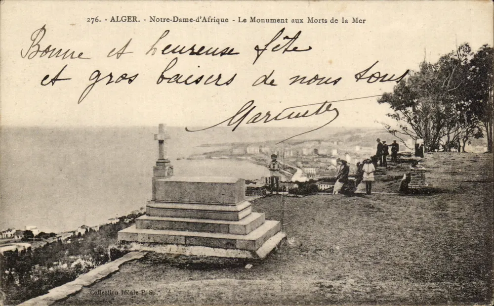 Alger — Notre-Dame-d'Afrique — Denkmal für die Toten des Meeres - Vorderseite