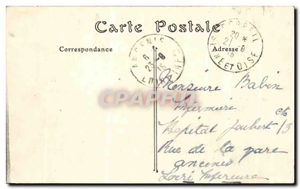 Courances (Seine-et-Oise) — Ospedale del Castello - Verso