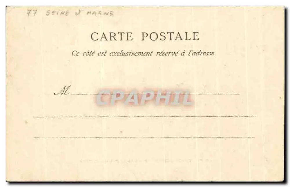 LA FERTÉ-GAUCHER — Brücke der Fausse Rivière — Verleger/Drucker nicht sichtbar - Rückseite
