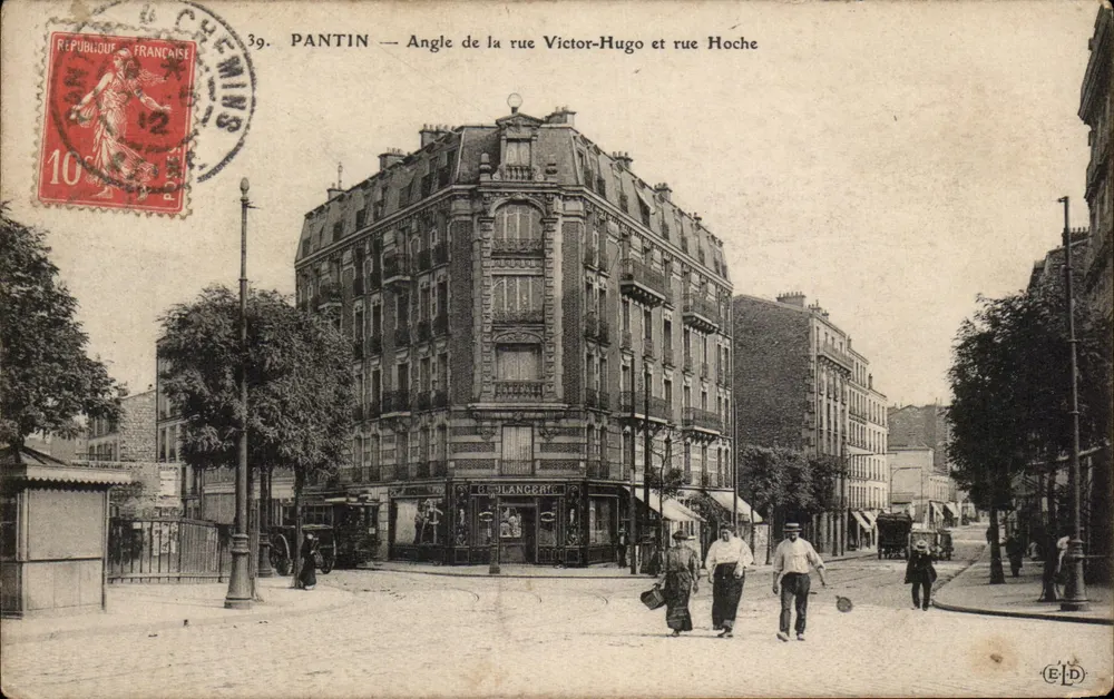 PANTIN — Ecke der Rue Victor-Hugo und der Rue Hoche — Verlag ELD, n°39 - Vorderseite