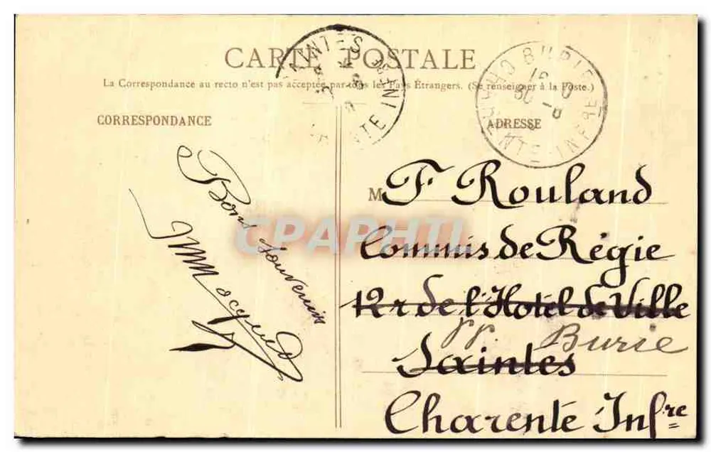 Pontoise - Place du Buckerel - Schloss - Hôtel-Dieu — A. Sayes, Verleger - Cliché Godetroy - Rückseite