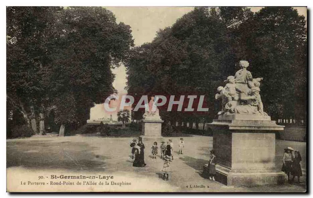 St-Germain-en-Laye - Der Parterre - Rundum der Avenue de la Dauphine — L. Abeille, n°90 - Vorderseite