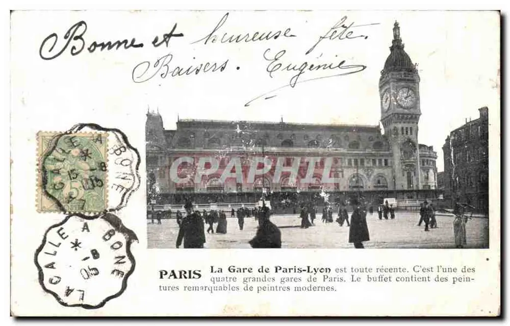 Paris — La Gare de Paris-Lyon — éditeur imprimeur non visible - Frente
