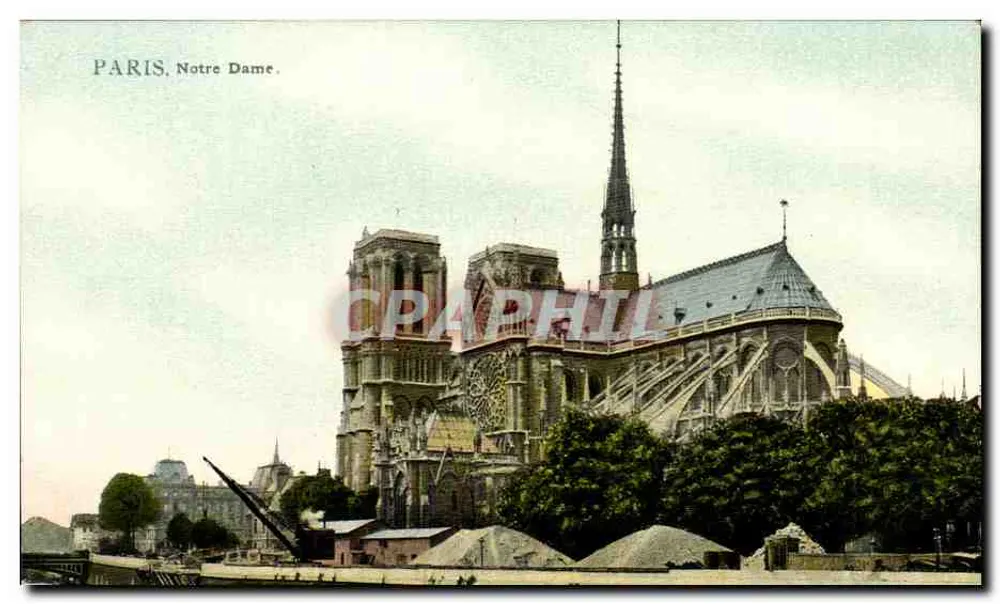 Paris. Notre Dame — vista da carta — n° de série não visível - Frente