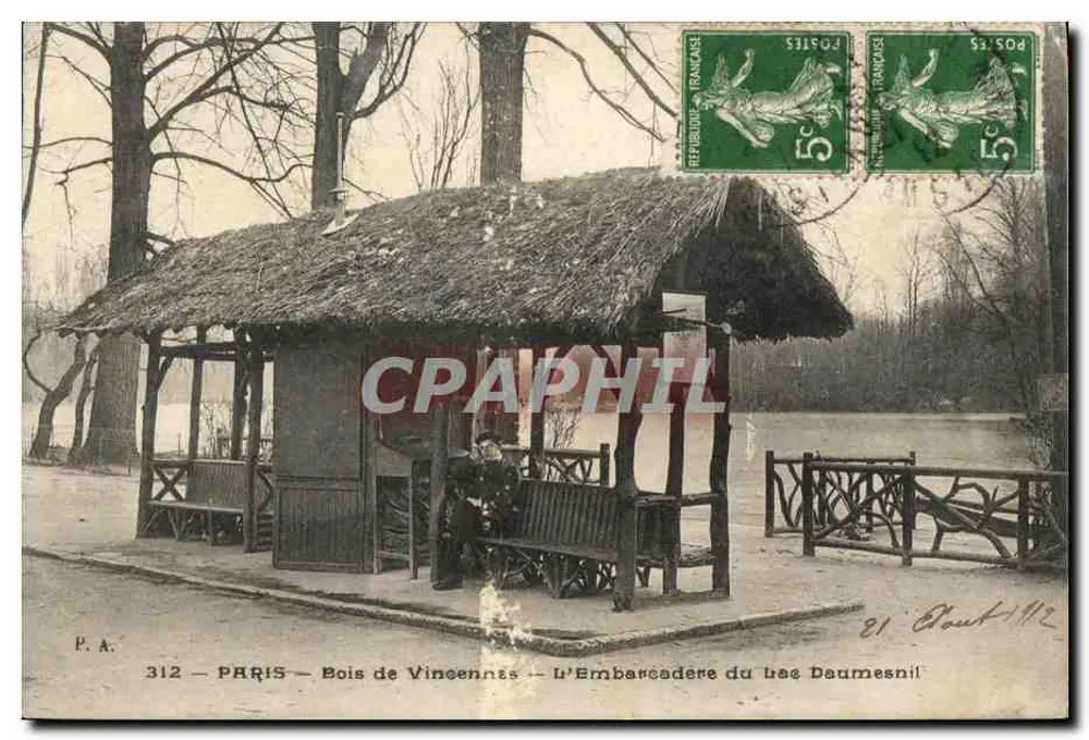 Paris — Bois de Vincennes — L'Embarcadère du lac Daumesnil — P.A. 312 - Vorderseite