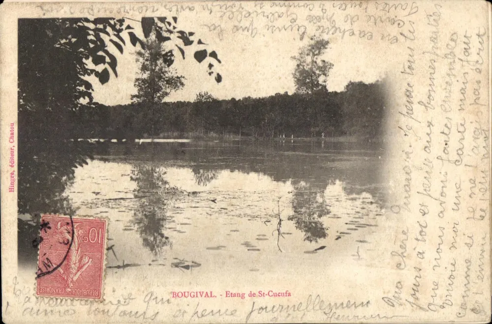 BOUGIVAL - Etang de St-Cucufa — éditeur Hingre, Châtou - Recto