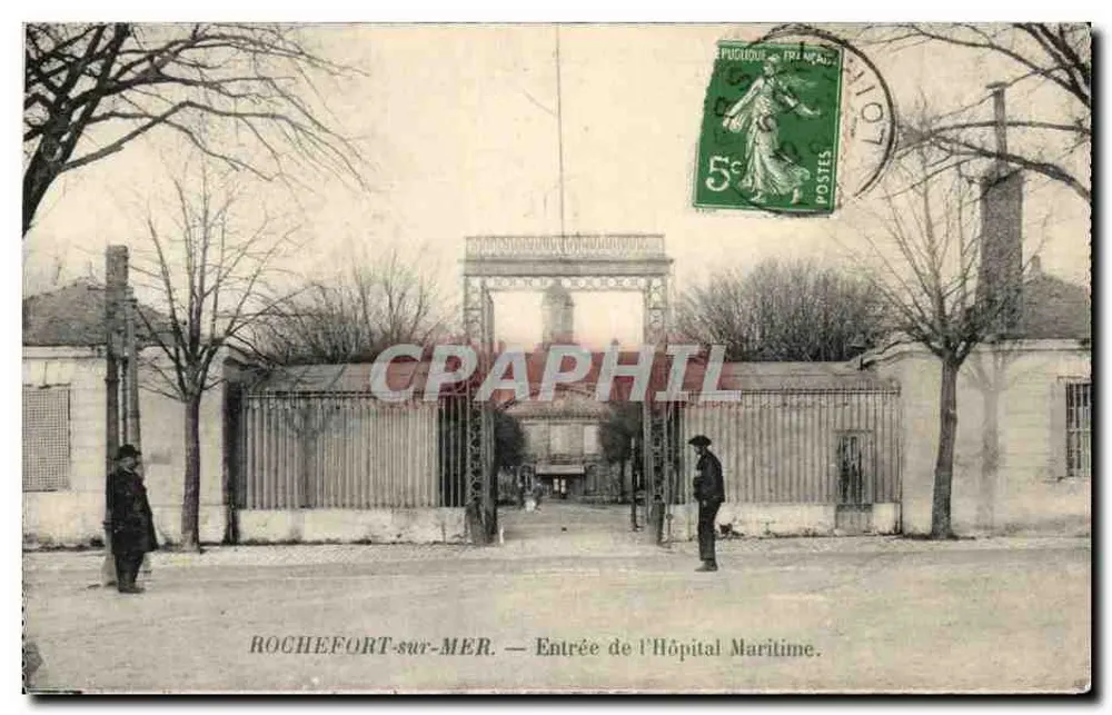 ROCHEFORT-sur-MER — Eingang zum Seehospital — Pucquou - Vorderseite