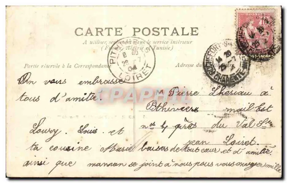 Rochefort-sur-Mer — Ponte di Tonnay-Charente — Cl. Galeries Parisiennes n°35 - Verso