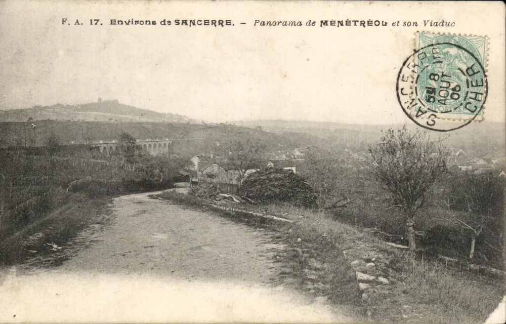 Ménétréoul und sein Viadukt — Umgebung von Sancerre — F.A. 17 - Vorderseite