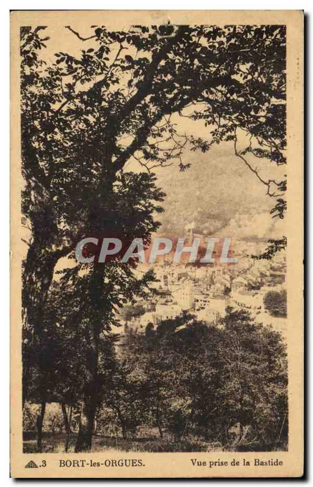 BORT-les-ORGUES — Vista tirada da Bastide — Edição BORT-LE-ORGUES - Frente