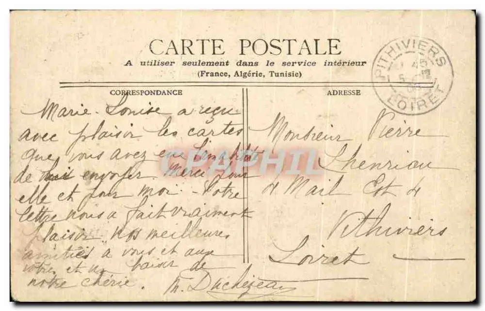 Dijon - Place St. Pierre - Le Jet d'Eau — éditeur Staerck, Paris - Verso